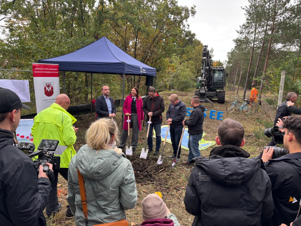Spatenstich für die Seeachse – Cottbus wächst weiter Richtung OstSEE
